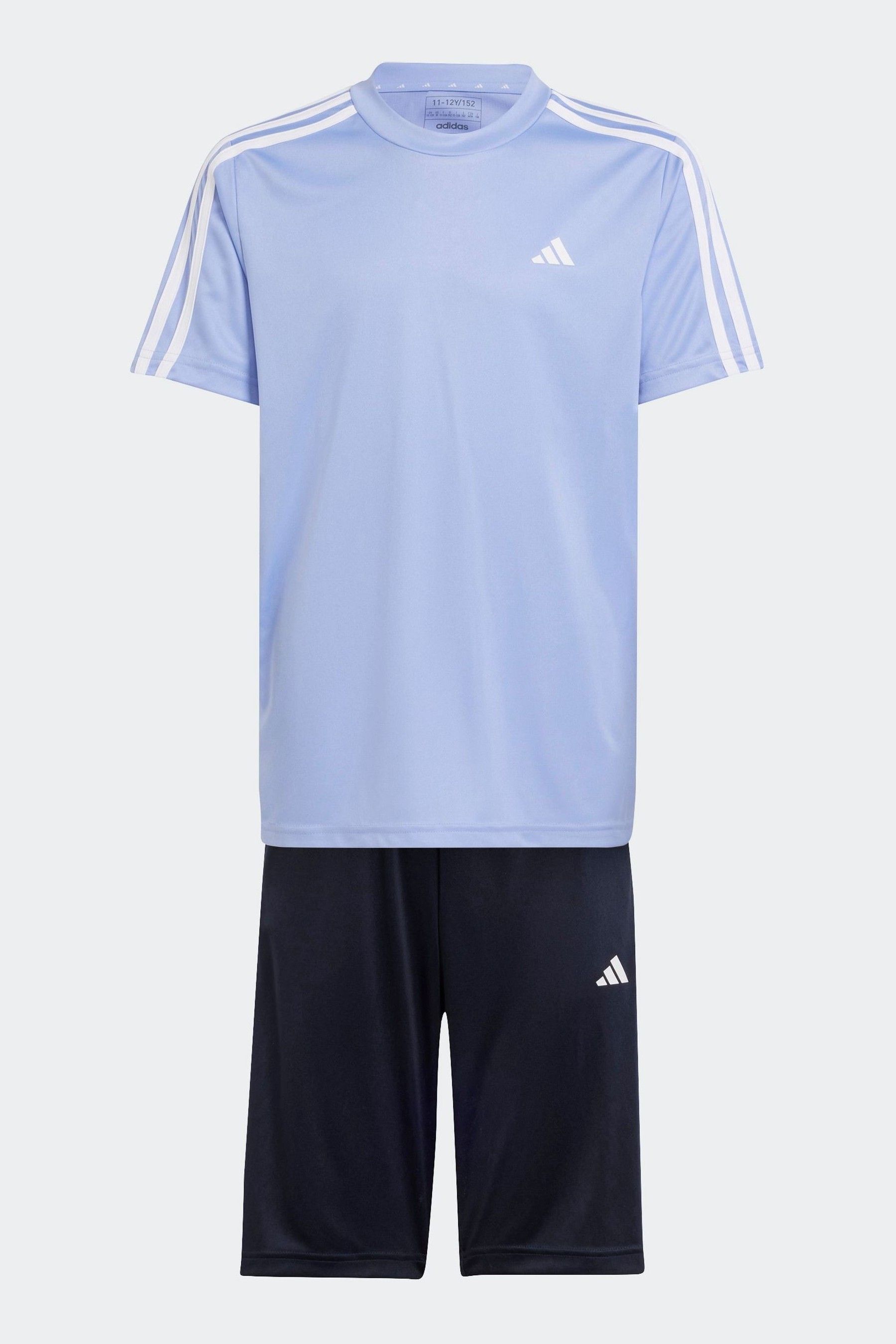 Buy adidas black blue Sportswear Train Essentials Aeroready 3 Stripes Regular Fit Training Set from Next Netherlands