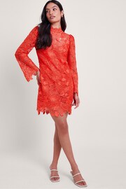 Monsoon Orange Lila Lace Tunic Dress - Image 1 of 6