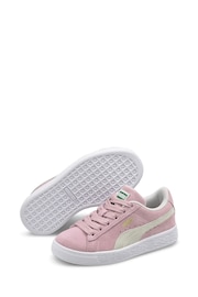 Puma Pink Suede Classic XXI Kids Trainers - Image 2 of 6