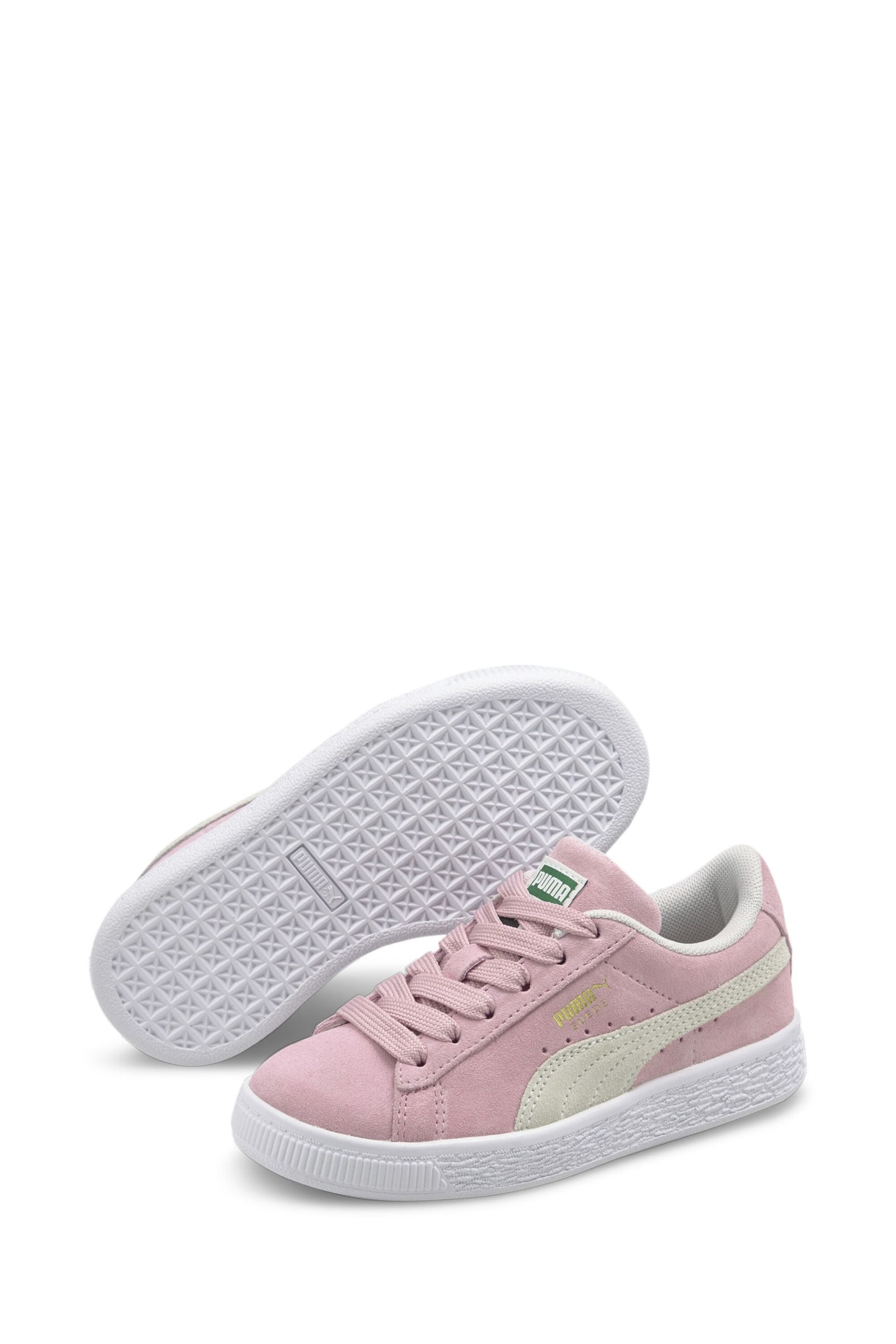 Puma Pink Suede Classic XXI Kids Trainers - Image 2 of 6