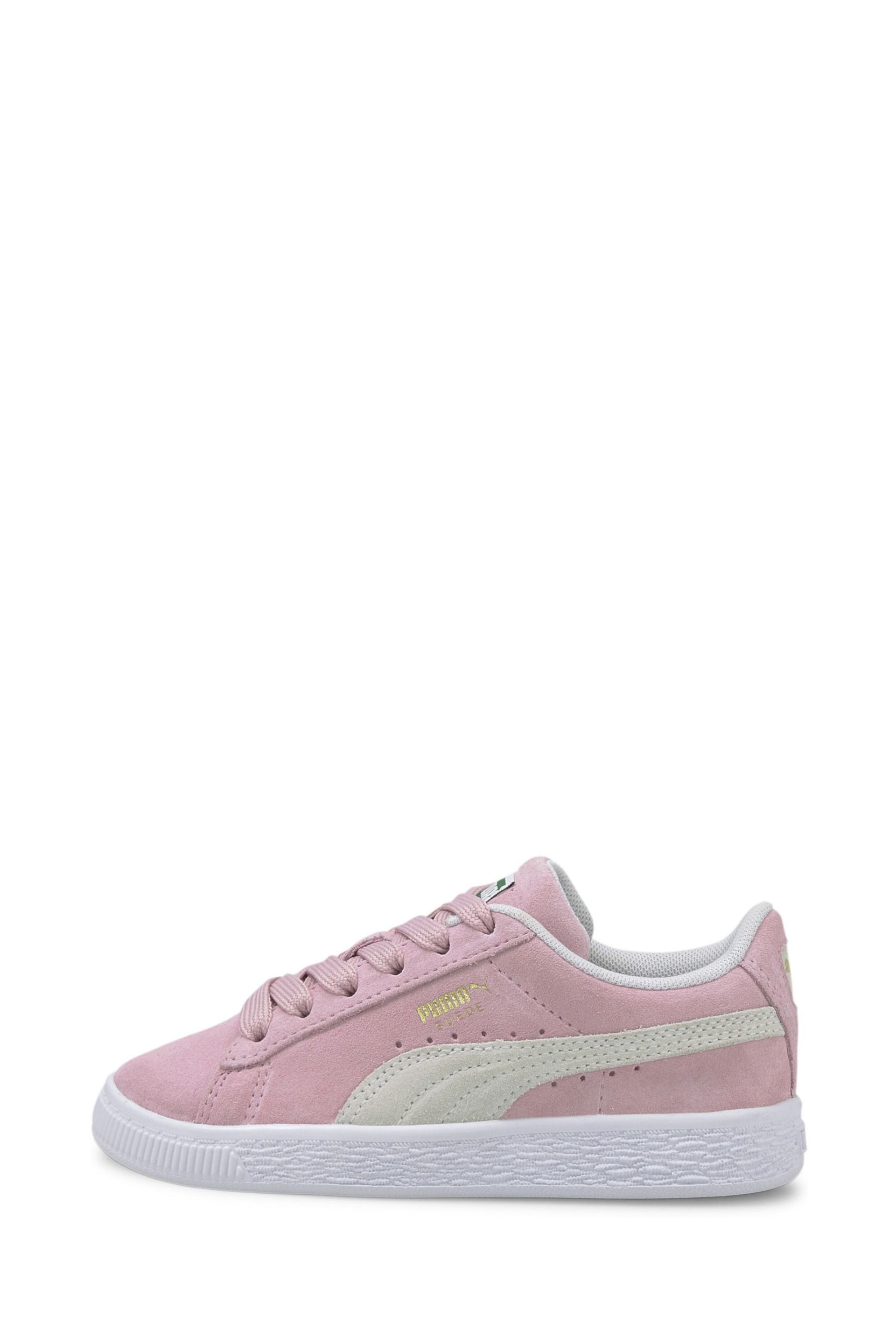 Puma Pink Suede Classic XXI Kids Trainers - Image 3 of 6
