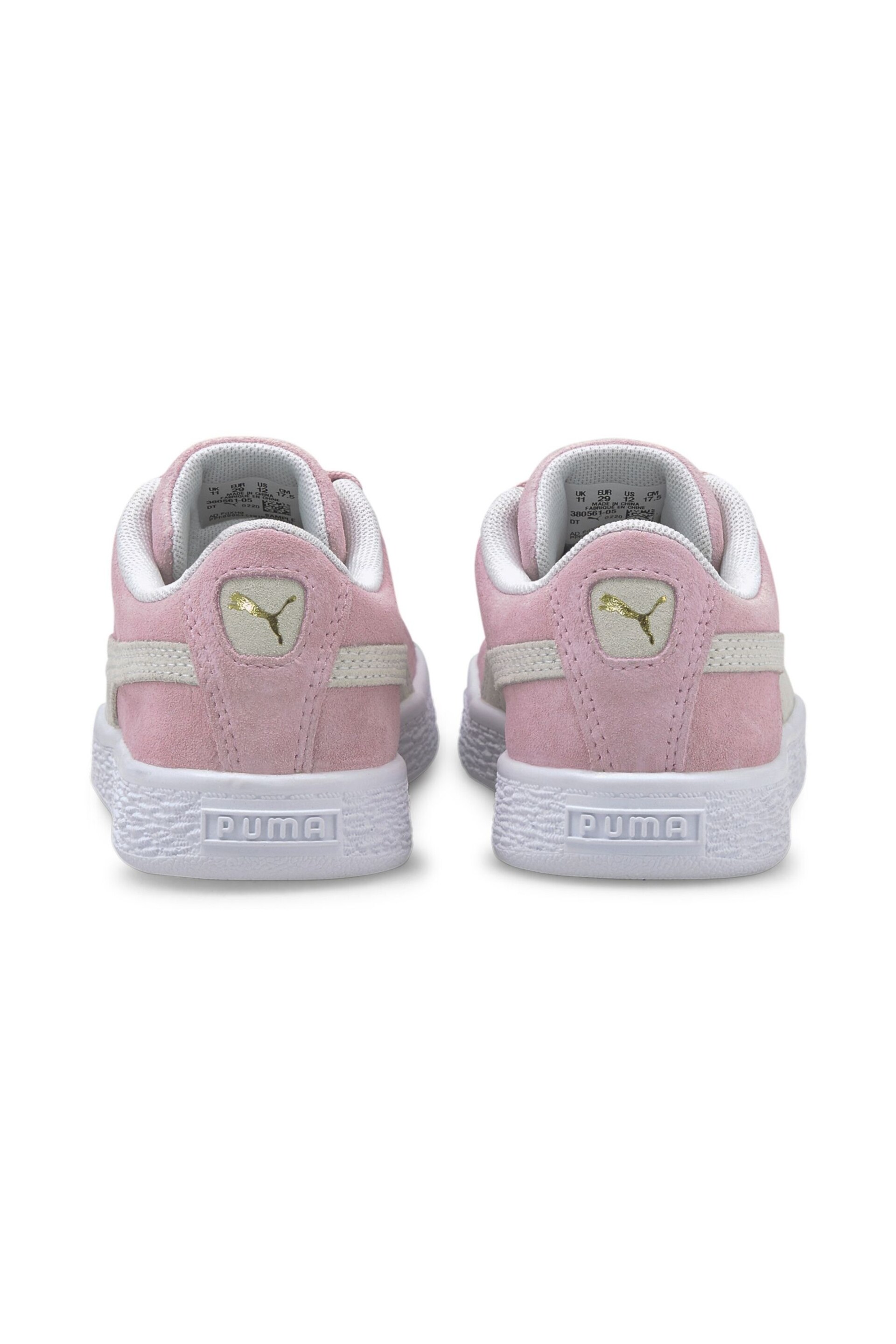 Puma Pink Suede Classic XXI Kids Trainers - Image 4 of 6