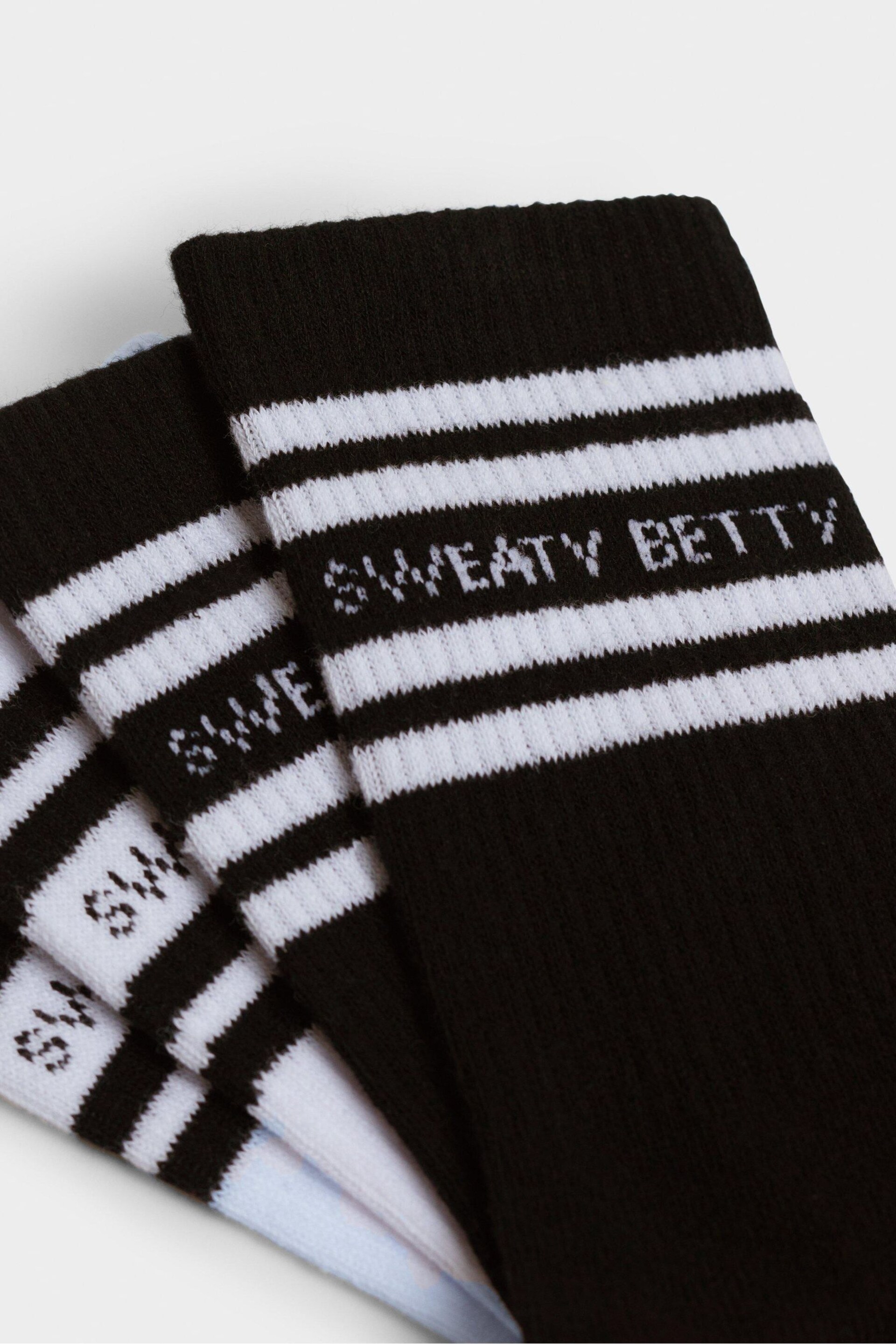 Sweaty Betty White Mid Length Ankle Gripper Socks 2 Pack - Image 2 of 3