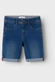 Name It Blue Slim Denim Shorts - Image 3 of 5