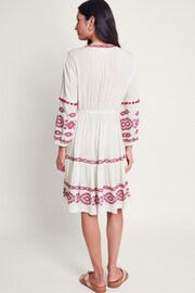 Monsoon White Embroidered Catia Dresses - Image 2 of 5