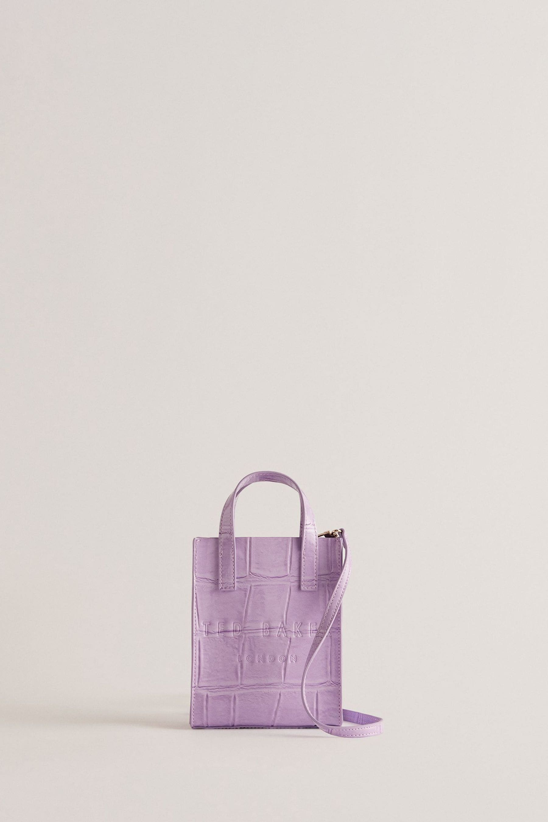 Buy Ted Baker Purple Gatocon Croc Effect Mini Icon Bag from Next United Arab Emirates