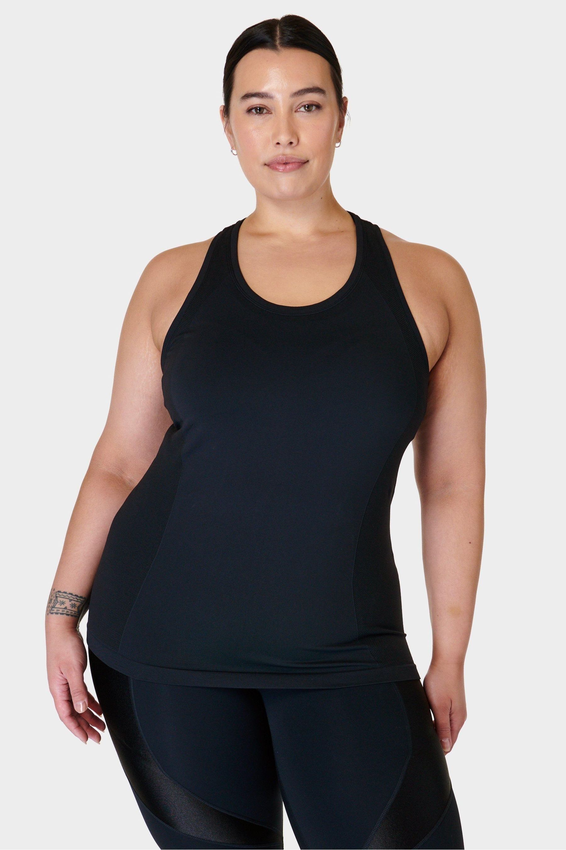 Women's black workout top new arrivals