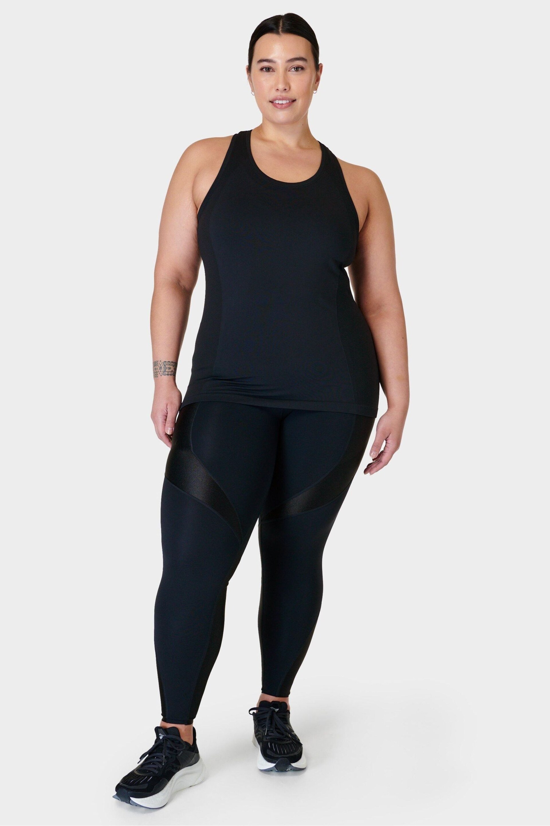 Sweaty Betty Black Athlete Seamless Workout Tank Top - Image 4 of 6