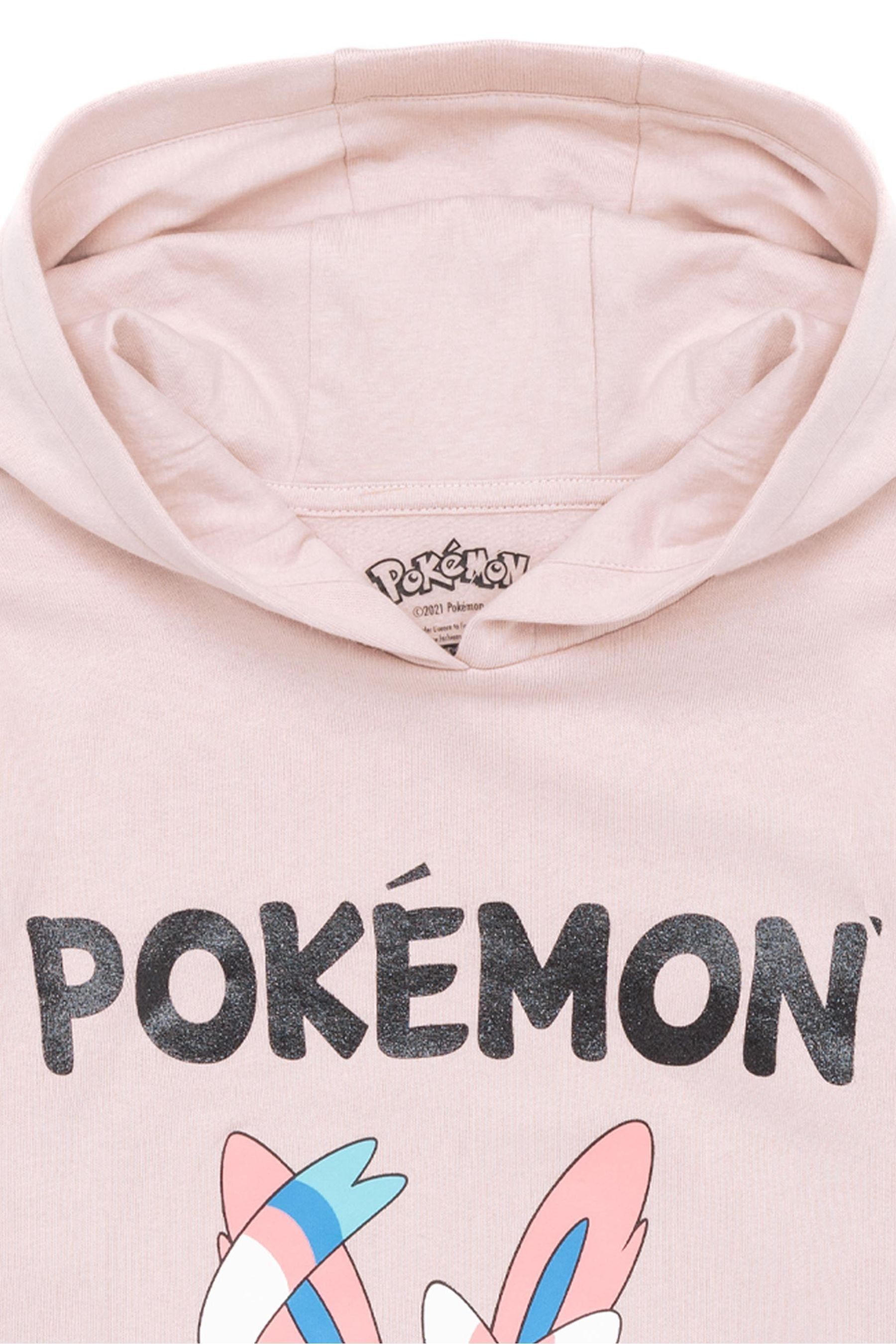 Buy Vanilla Underground Pink Girls Pokemon 100 Cotton Hoodie from Next Luxembourg