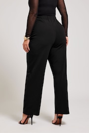 Yours Curve Black London Button Tab Trousers - Image 3 of 5