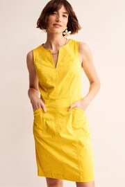 Boden Yellow Helena Chino Short Dress - Image 1 of 5