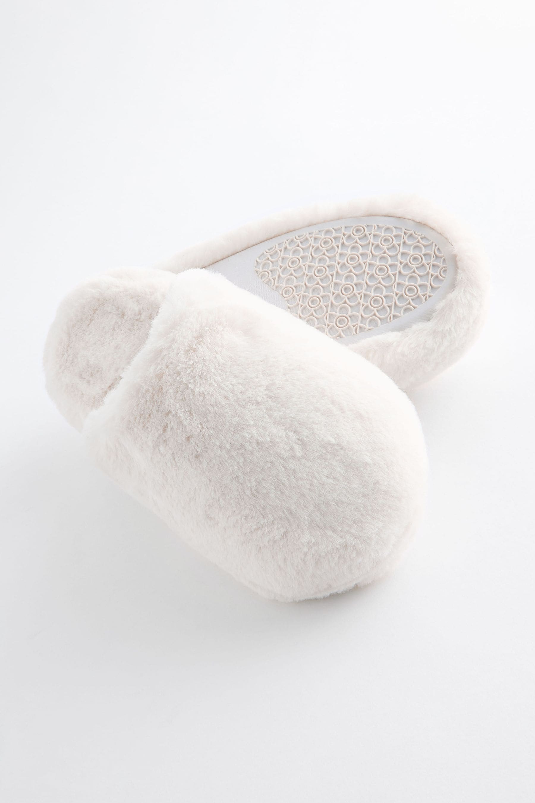 Buy White Mule Slippers from Next Malta