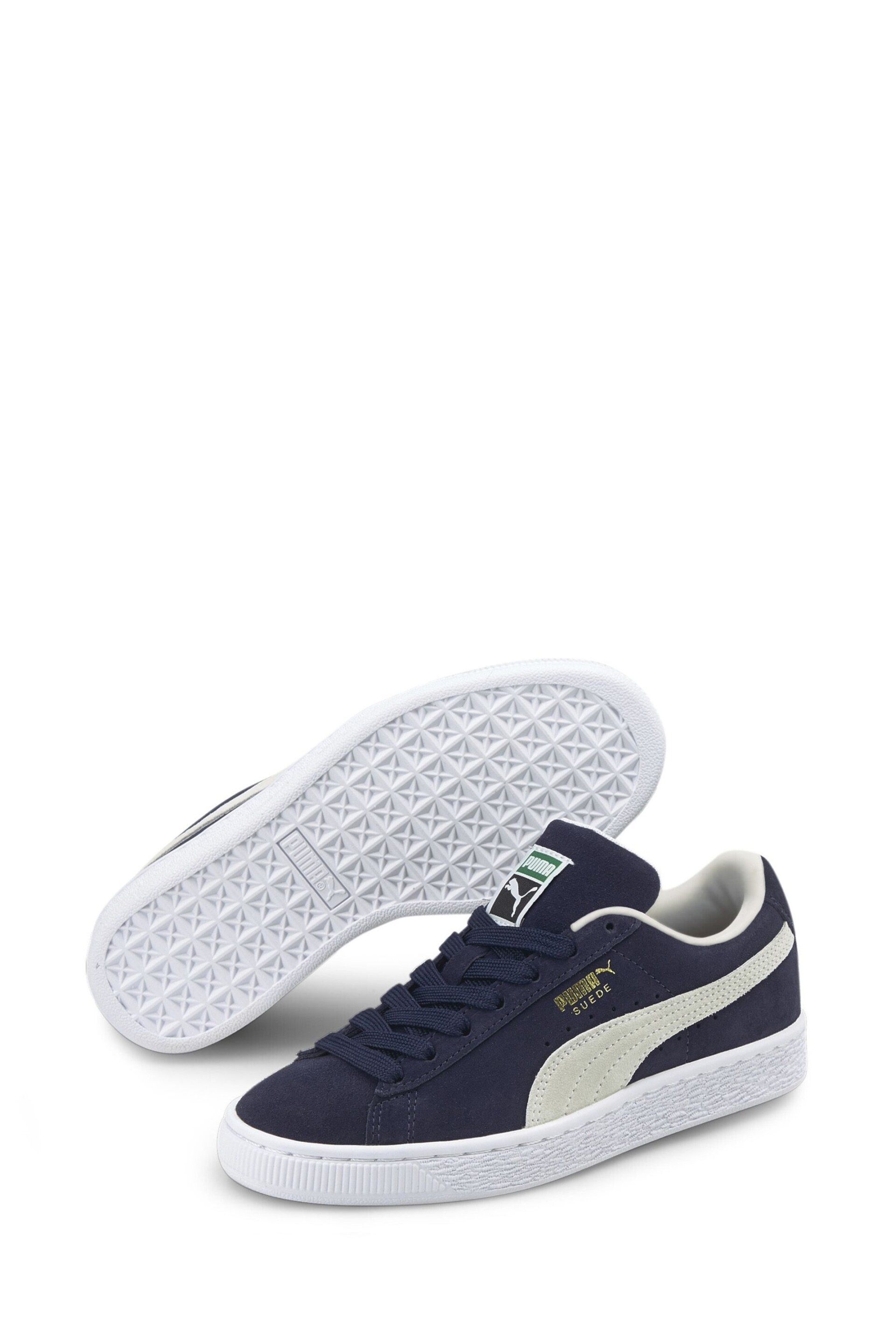 Puma Blue Suede Classic XXI Youth Trainers - Image 3 of 6