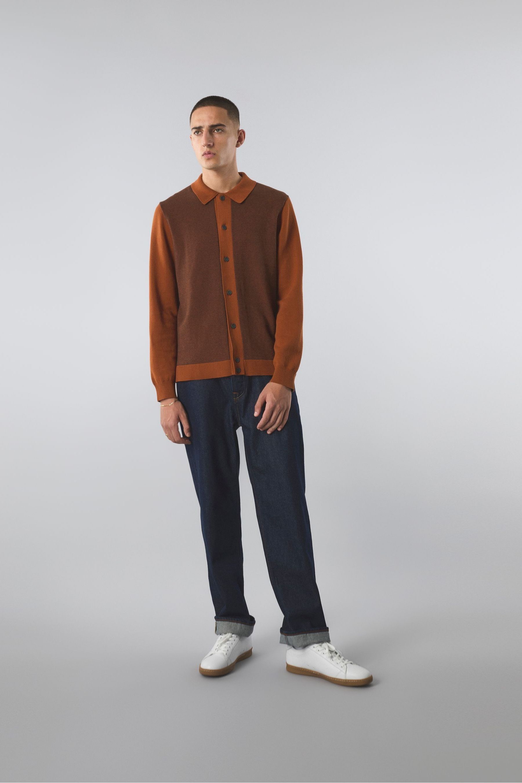 Buy Pretty Green Roxy Knitted Contrast Shirt from Next Australia
