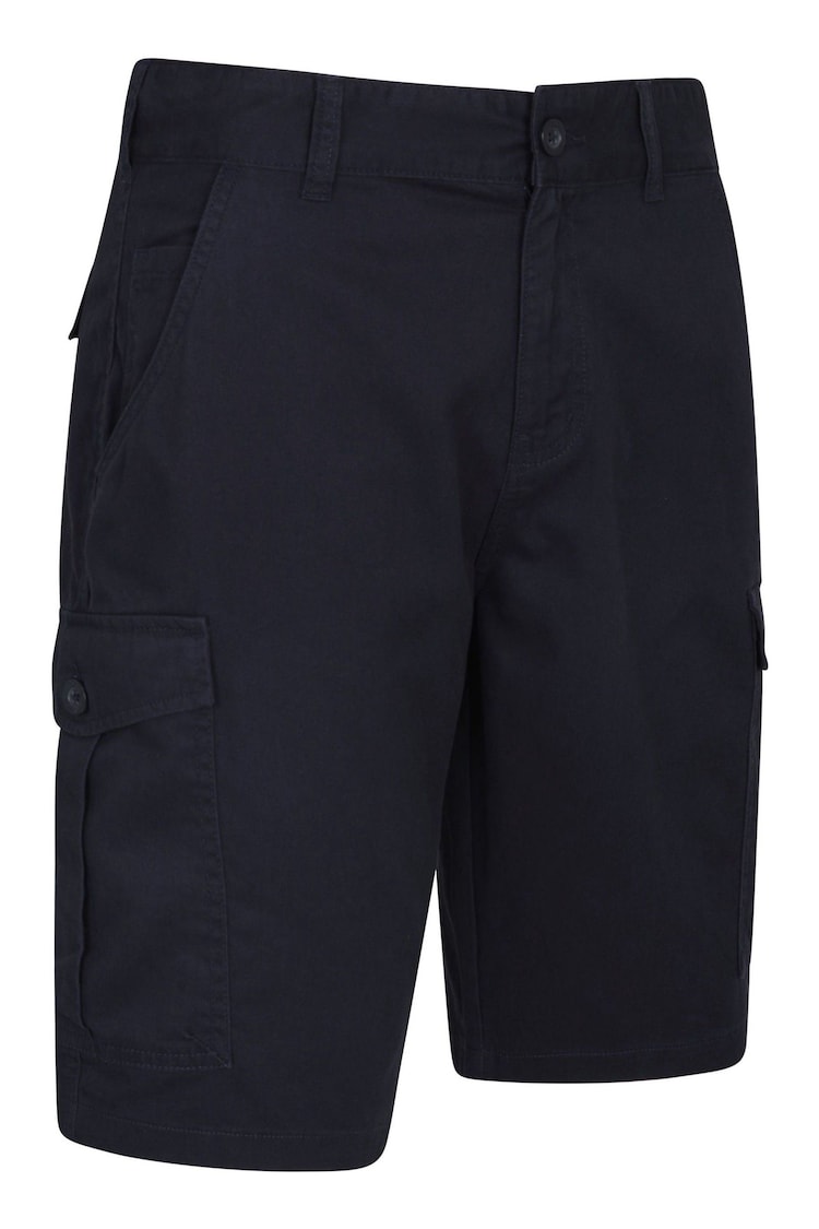 Mountain Warehouse Navy Mens Lakeside 100% Cotton Cargo Shorts - Image 2 of 4