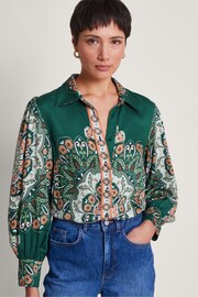 Monsoon Green Lumi Print Blouse - Image 1 of 4