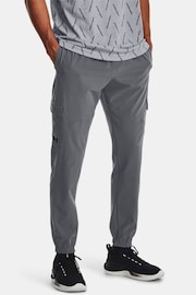 Under Armour Grey Stretch Woven Cargo Joggers - Image 1 of 2