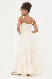FatFace Yellow Med Moments Stripe Beach Dress - Image 2 of 5