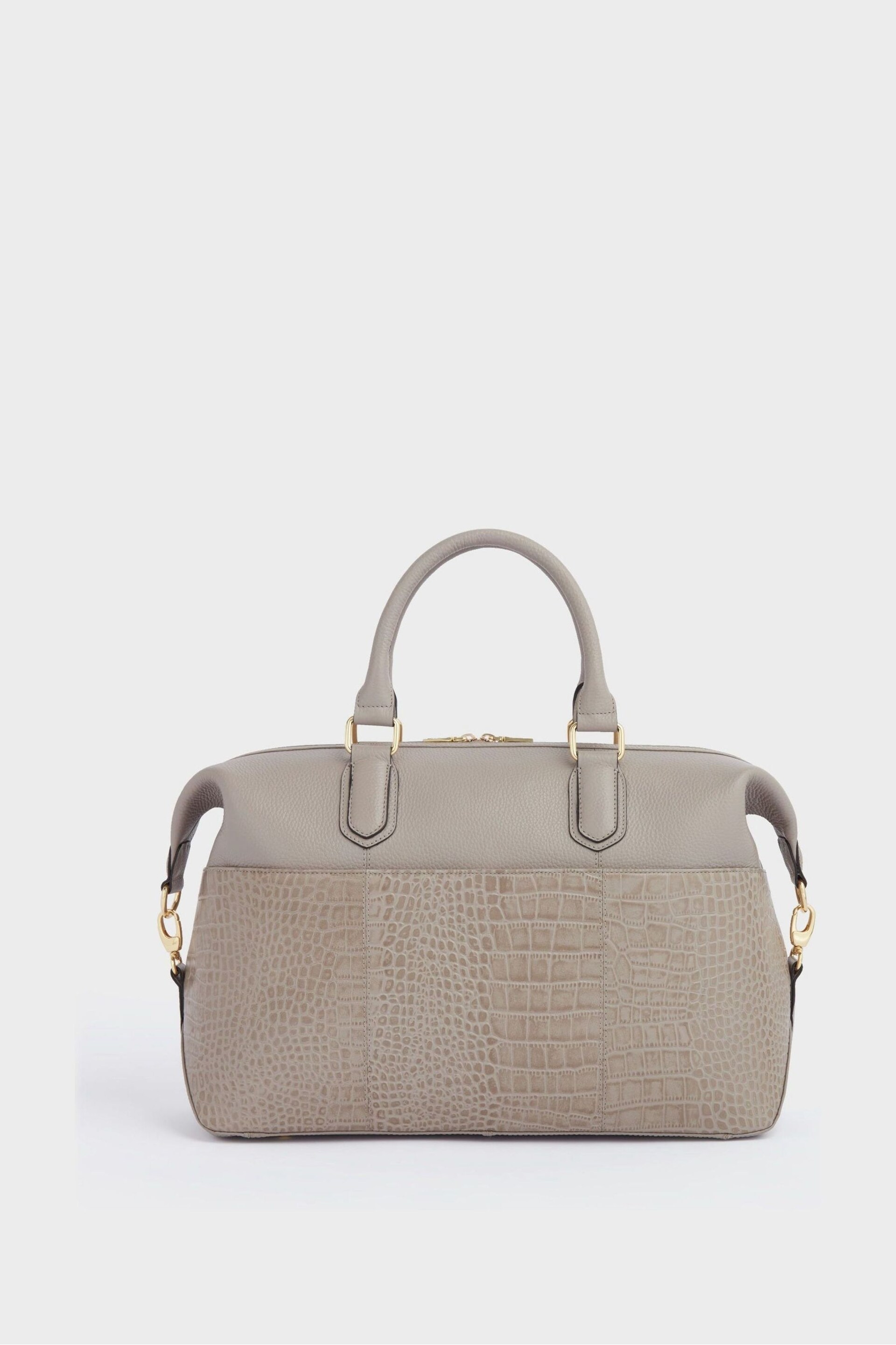 OSPREY LONDON The Kellie Leather Weekender Bag - Image 5 of 6