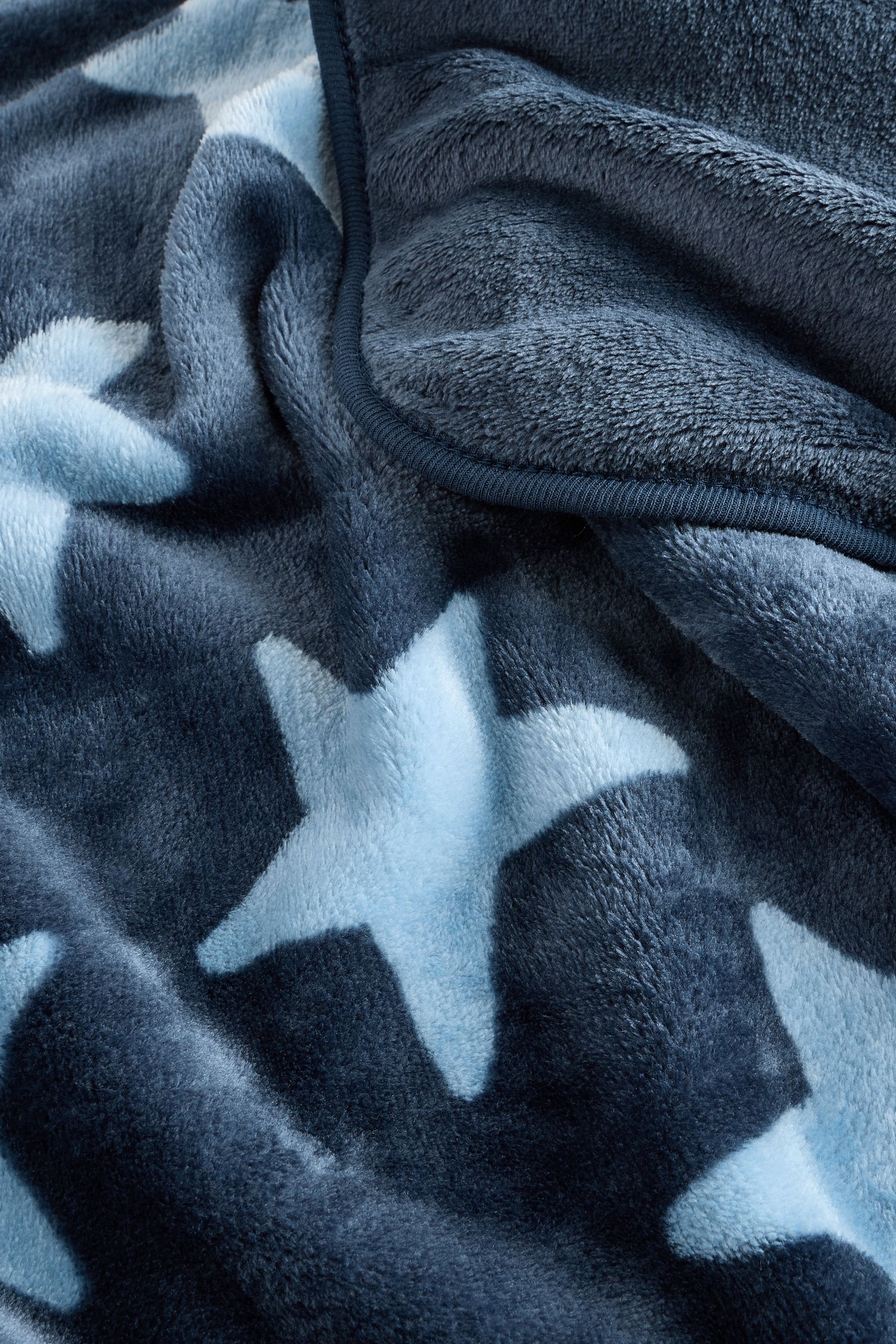 Buy Blue Stars Fleece Baby Blanket from Next Luxembourg