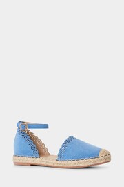 Joe Browns Blue Laser Cut Espadrille Sandals - Image 2 of 4