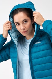 Regatta Blue Navy Womens Hooded Marizion Walking Jacket - Image 4 of 9