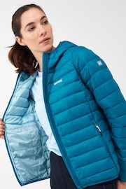 Regatta Blue Navy Womens Hooded Marizion Walking Jacket - Image 5 of 9