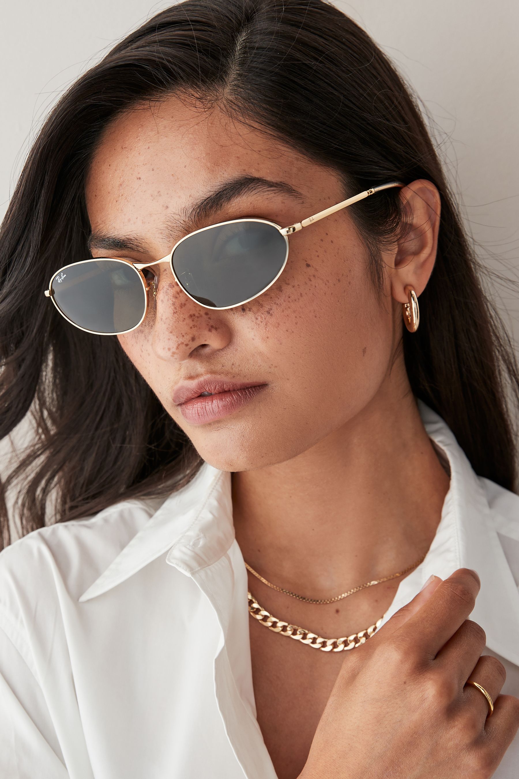 Buy Ray Ban Gold Tone Rb3734 Irregular Sunglasses from the Next UK online shop