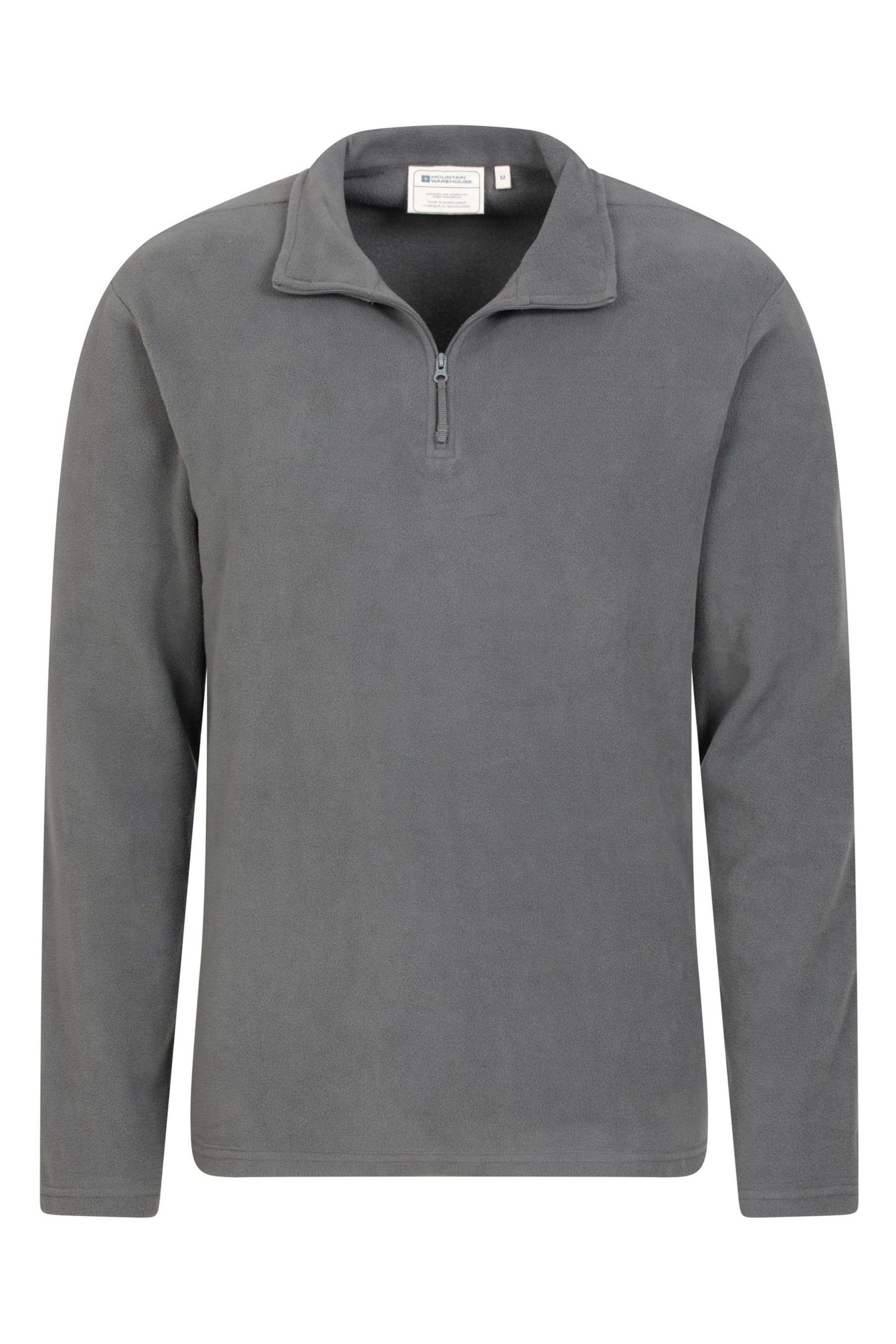 Mountain Warehouse Grey Mens Camber Half Zip Fleece - Image 4 of 5