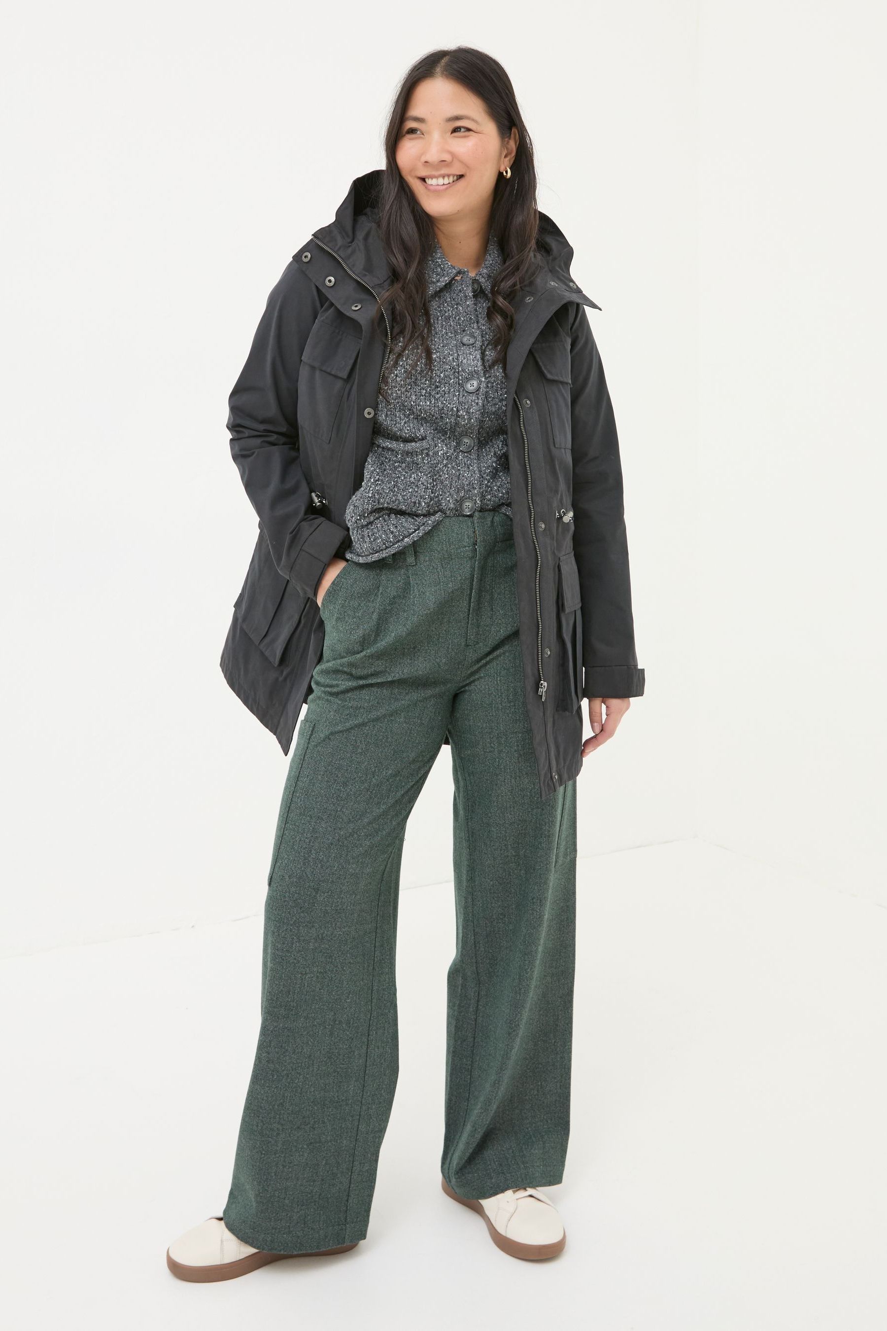Buy FatFace Tiegan Black Waterproof Coat from the Next UK online shop