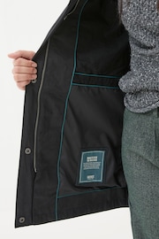 FatFace Tiegan Black Waterproof Coat - Image 4 of 6