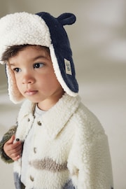 Navy Blue Bear Ear Trapper Hat (3mths-6yrs) - Image 2 of 4