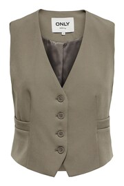 ONLY Brown Tailored Waistcoat - Image 6 of 7