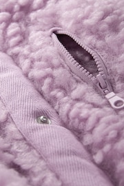 Lilac Purple Chunky Borg Gilet (3-16yrs) - Image 8 of 9