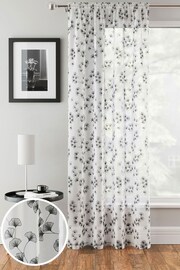 Enhanced Living Black Willow Pair Of Voile Panels - Image 1 of 3