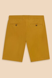 White Stuff Yellow Sutton Organic Chino Shorts - Image 6 of 7