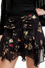 AllSaints Black Erica Kora Skirt - Image 3 of 6