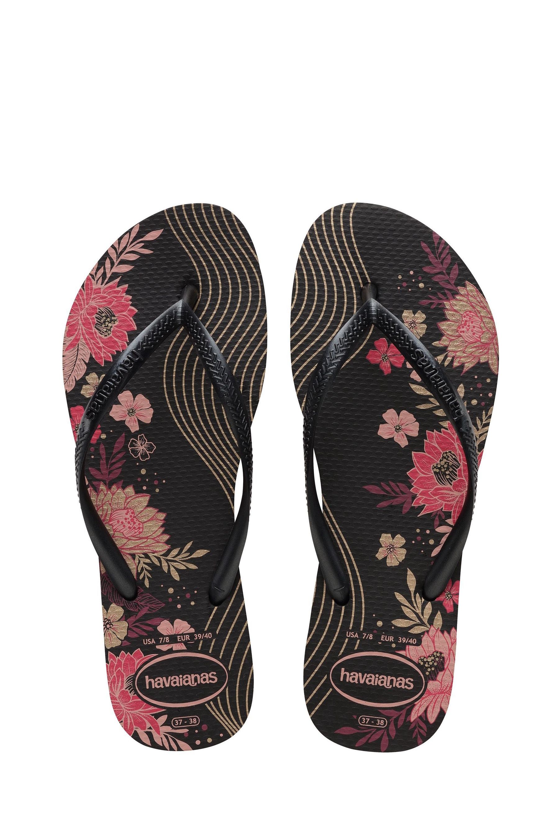 Buy Havaianas Slim Black Organic Sandals from Next Malta