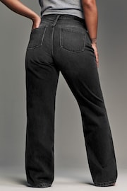 Washed Black Hourglass Rigid Straight Leg Jeans - Image 2 of 7