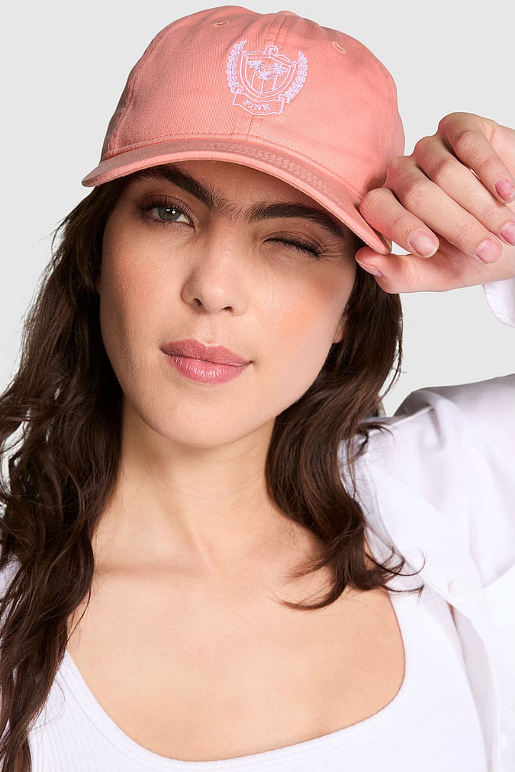Pink baseball cap victoria's secret shop