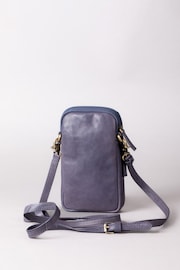 Lakeland Leather Blue Harstone Travel Bag - Image 4 of 6