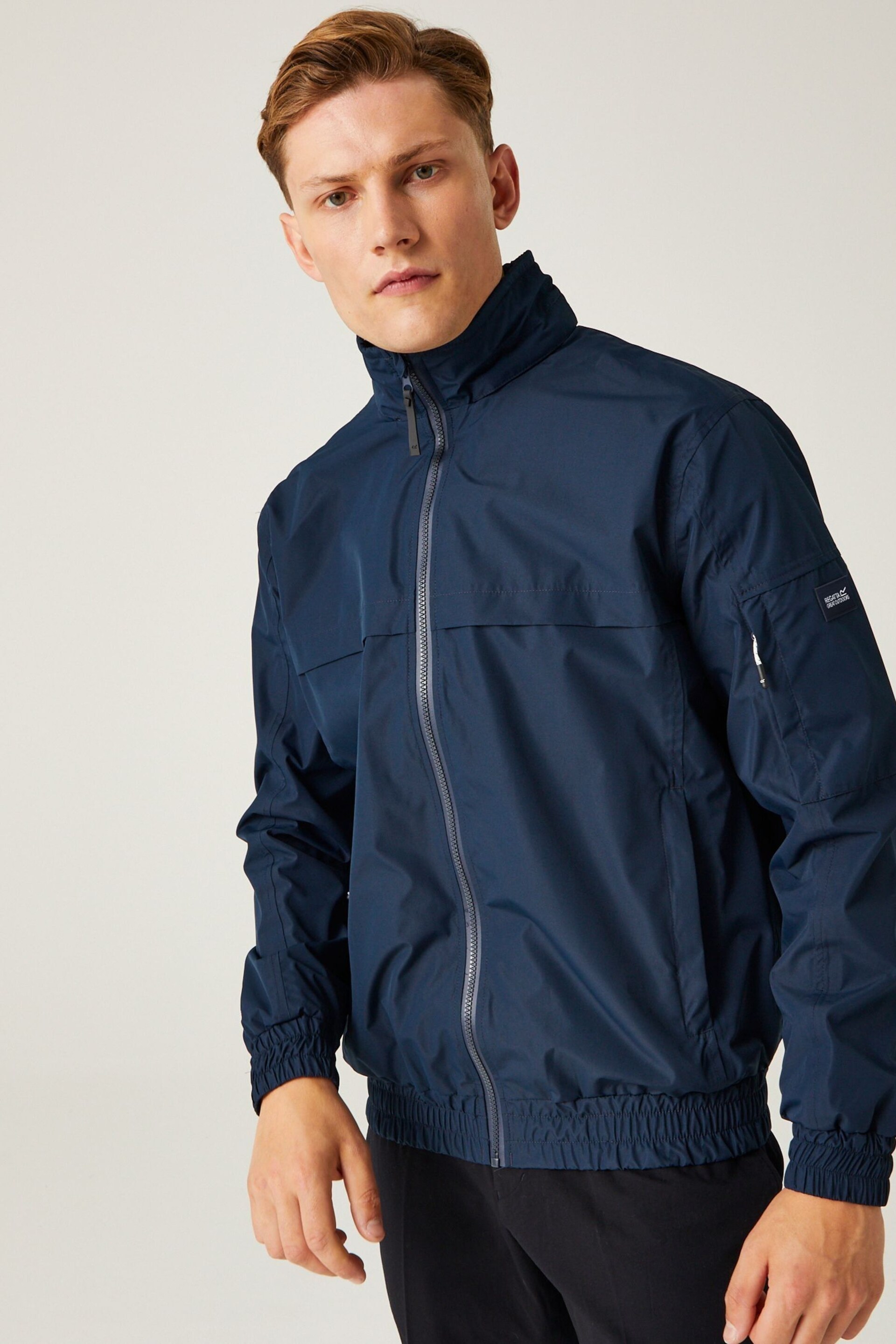 Regatta Dark Blue Shorebay II Waterproof Jacket - Image 1 of 9