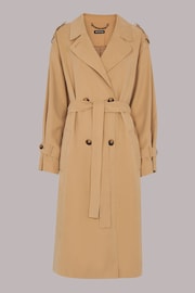 Whistles Petite Neutral Riley Trench Coat - Image 5 of 5