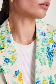 Monsoon Natural Zimira Floral Print Blazer - Image 3 of 6