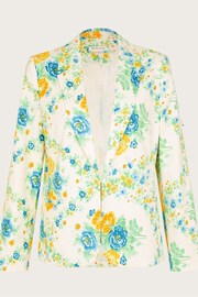 Monsoon Natural Zimira Floral Print Blazer - Image 6 of 6