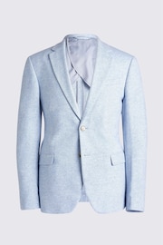 MOSS Slim-Fit Blue Donegal Jacket - Image 6 of 6