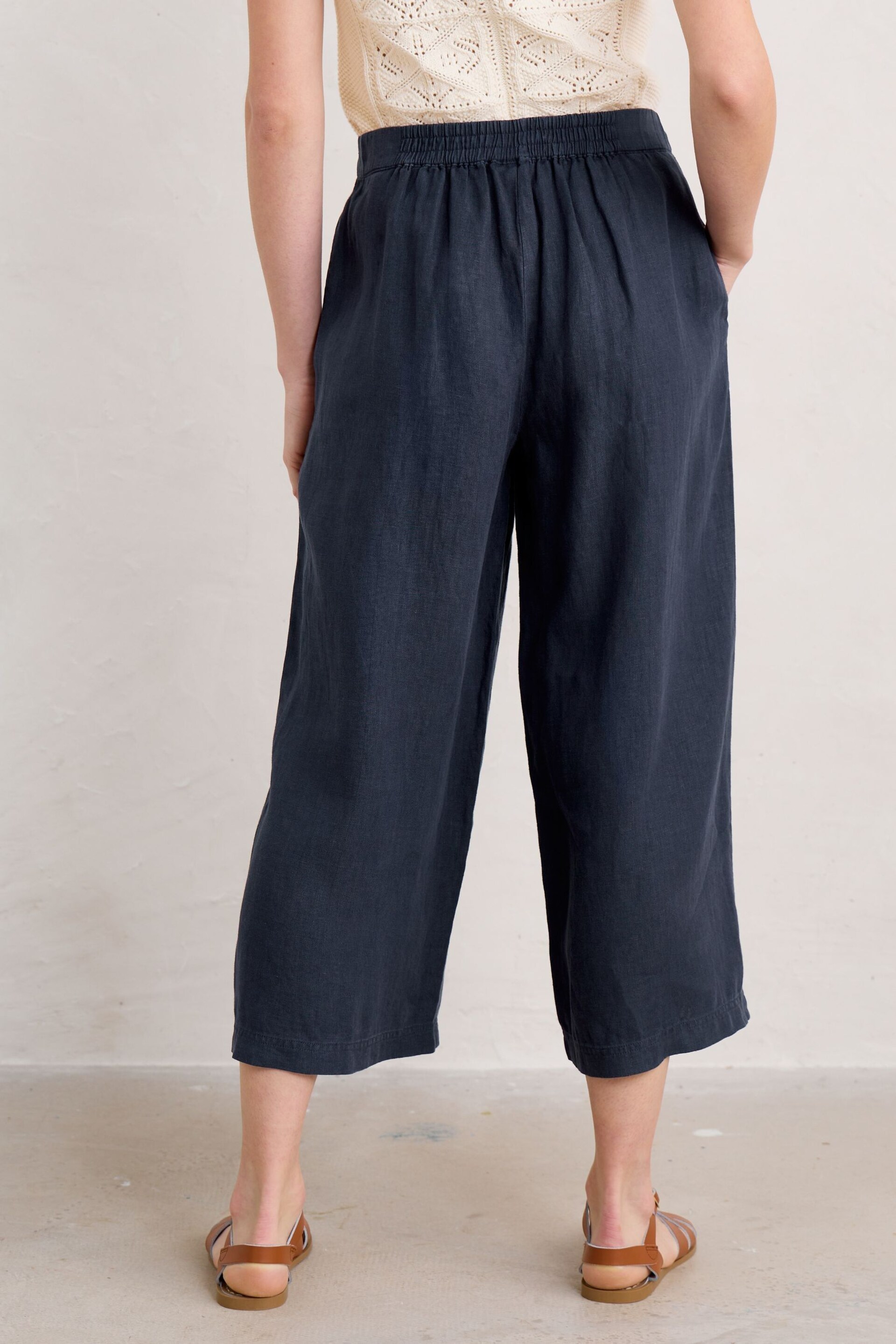 Seasalt Cornwall Blue Merrivale Culottes - Image 2 of 5