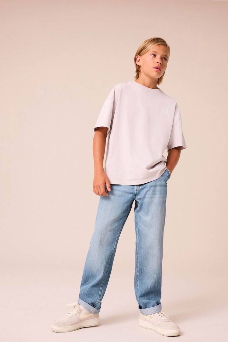 Blue Denim Carpenter 100% Cotton Jeans (3-16yrs) - Image 1 of 10