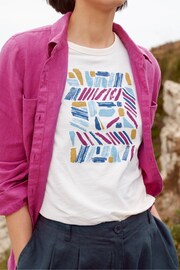 Seasalt Cornwall White Printing Ink T-Shirt - Image 4 of 9