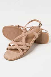 FatFace Pink Suede Strap Sandals - Image 2 of 3